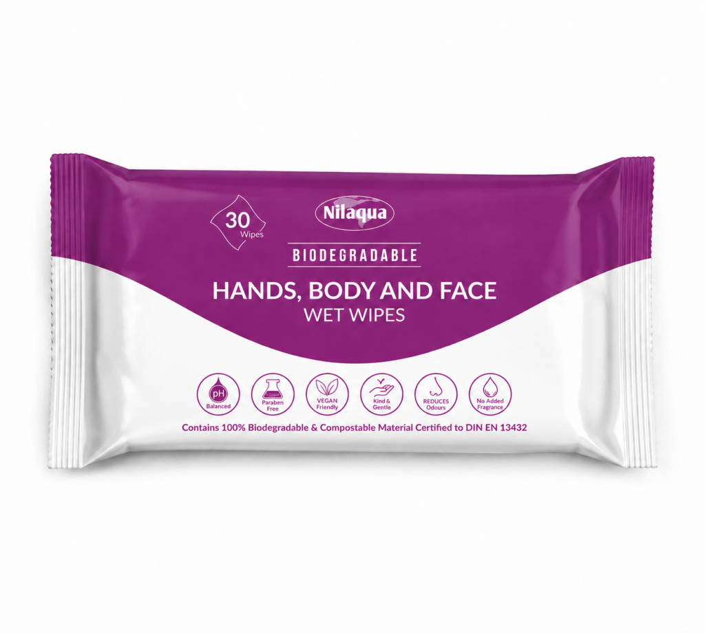 Biodegradable Wet Wipes - Pack of 30